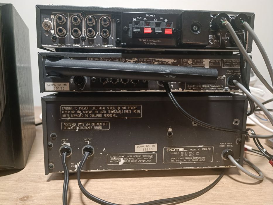 Linie audio vintage Rotel Micro 80 System