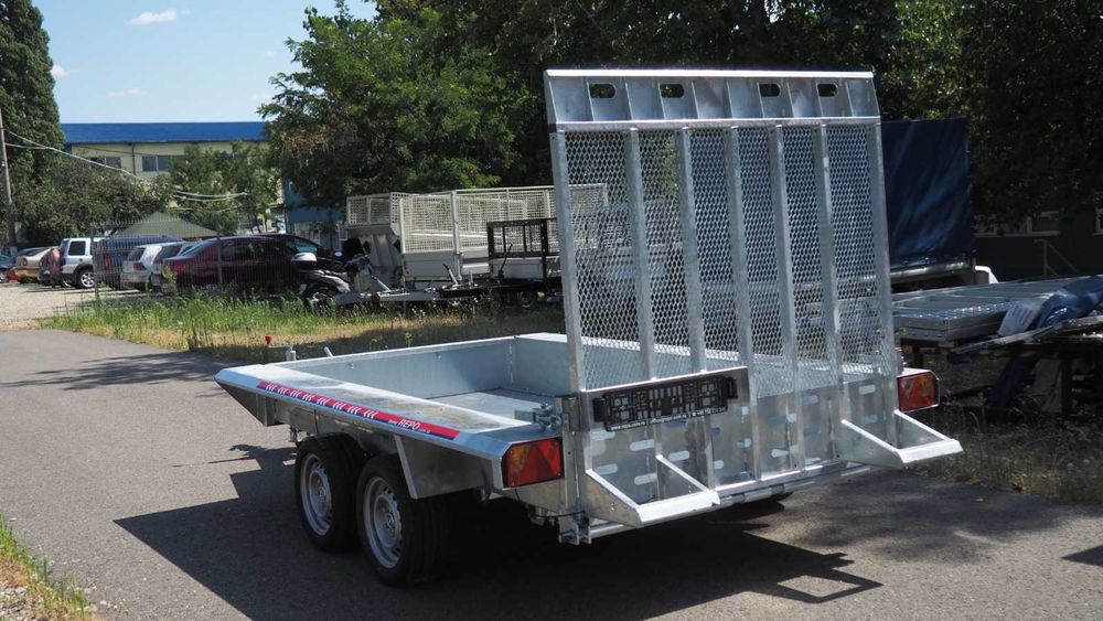 Remorca transport UTILAJE,3500kg,2920 x 1520,Fabricata in RO
