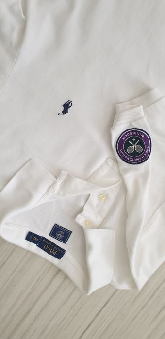 POLO Ralph Lauren Wimbledon Pique Cotton / 2XL ОРИГИНАЛ! Мъжка Тениска