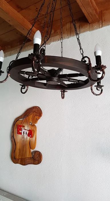 Lustre candelabre rustice