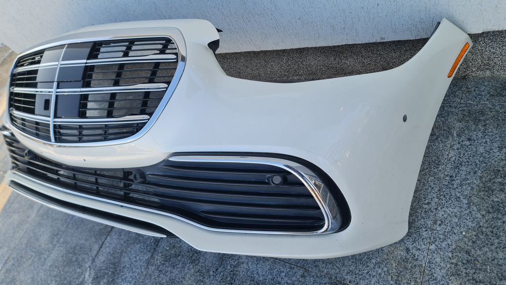 Spoiler bara fata completa grila suport Mercedes S w223 a223 2020+