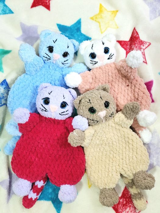 Котик комфортер, тактильная игрушка для засыпания и успокоения