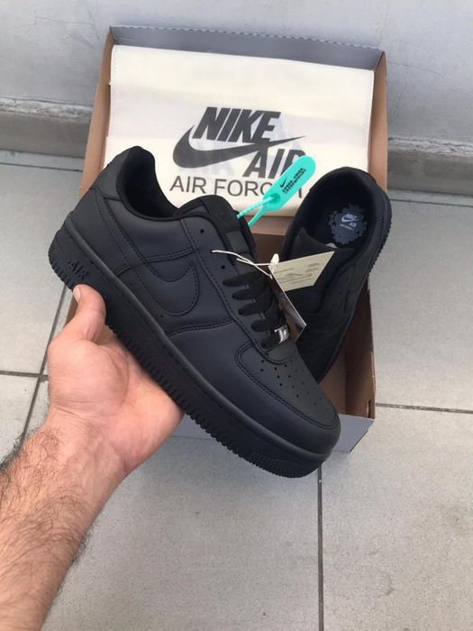 Adidasi Air Force 1 Triple Black | Model Nou |AF 1 Model Unisex Baieti