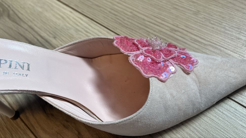 Pantofi eleganti piele intoarsa , marimea 40