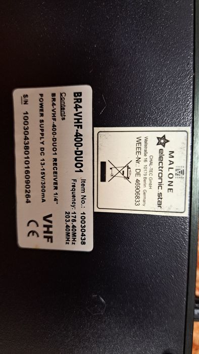 Statie microfon VHF 400 Malone