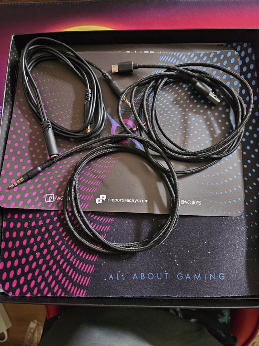 Căști Gaming Wireless AQIRYS Andromeda Blue | Complete în cutie | Impecabile