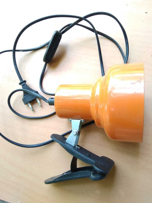 Метална работна лампа с щипка и нощни ретро лампи