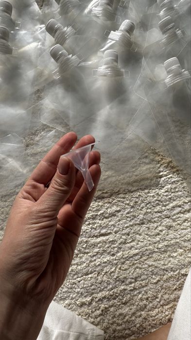 45 pungi reutilizabile 500ml cu pâlnie cadou