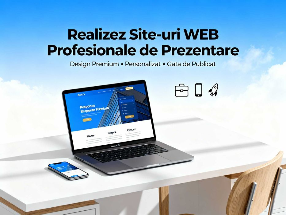 Realizez Site-uri Web Profesionale - Design Premium - de la 300 RON