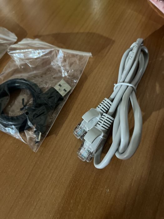 2 шнура usb vis Type C  LAN-кабель Ethernet-кабель от роутера