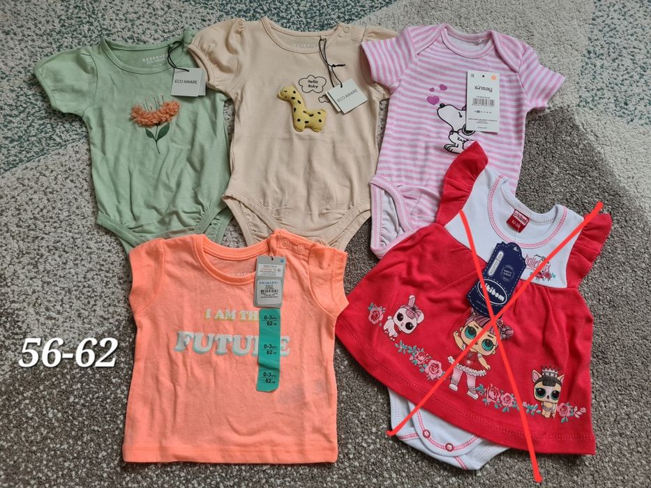 Lot haine bebe fetita NOI, marimi 62 74 80