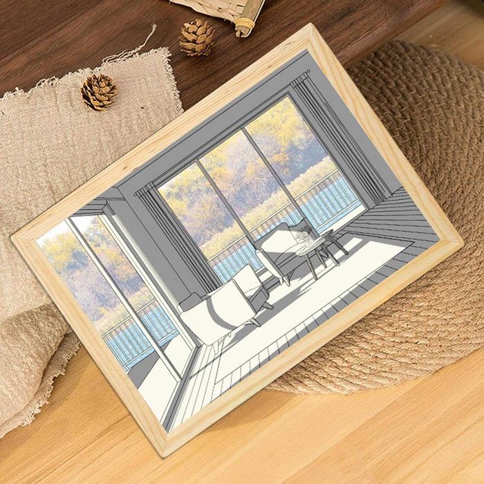 Светеща фоторамка | Декорация със светлинна картина
