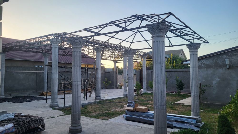 Навес ворота  арка тапчан есік решетка