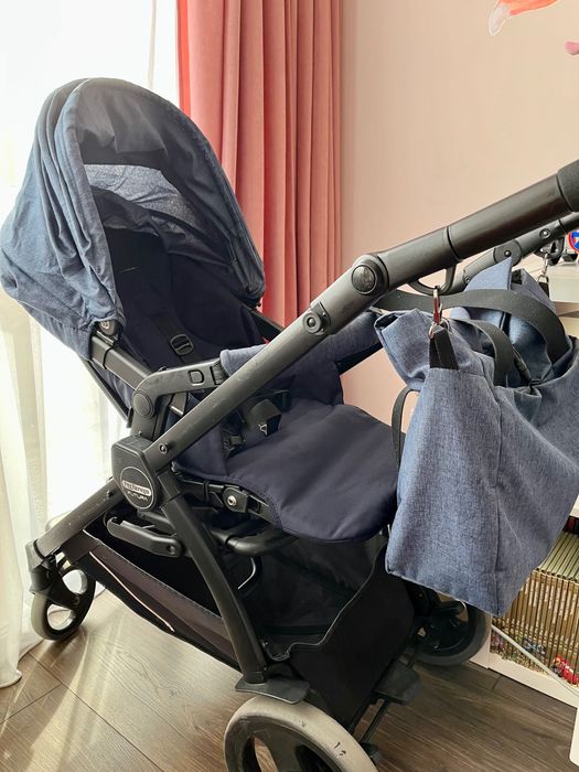 Количка 3 в 1 Пег Перего  с летен и зимен кош, столче за кола