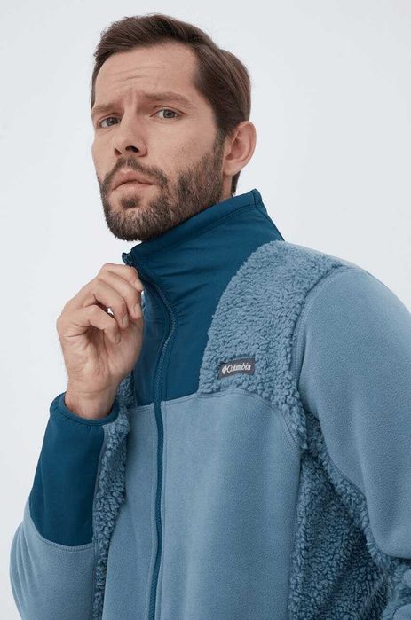 Columbia, Hanorac din fleece Winter Pass Tech, Albastru, M