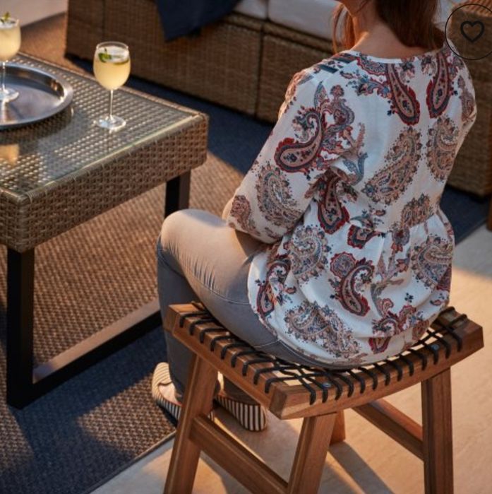 Табуретка масив акация Икеа