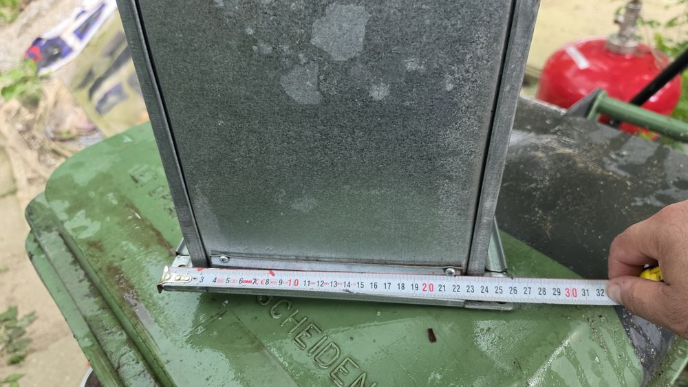 Cot rectangular ventilatie/aerisire HVAC galvanizat.