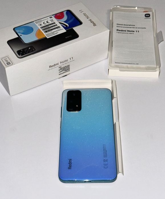 Redmi Note 11 + калъф, 128GB, 6GB RAM, 128 GB ROM