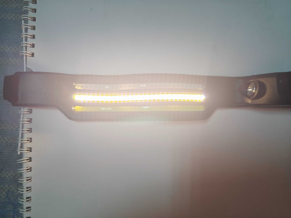 Lanterna frontala cu 3 benzi led  + xpe si senzor de miscare