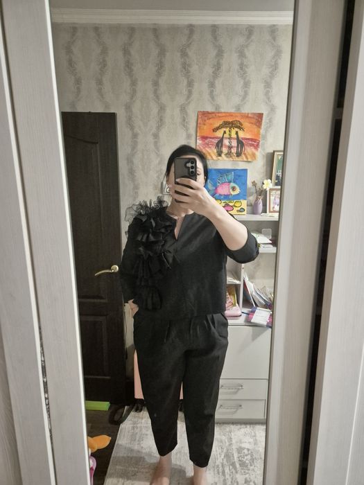 Костюм чёрный 50р- 52р-54р