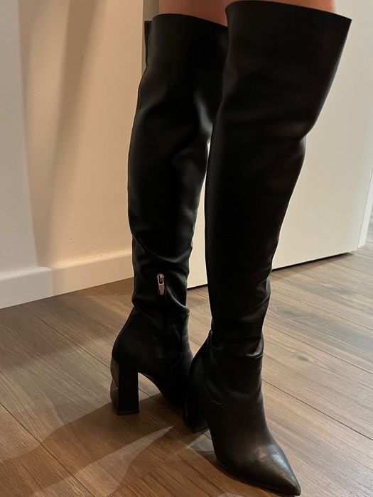 Ботфорты кожа размер35-36