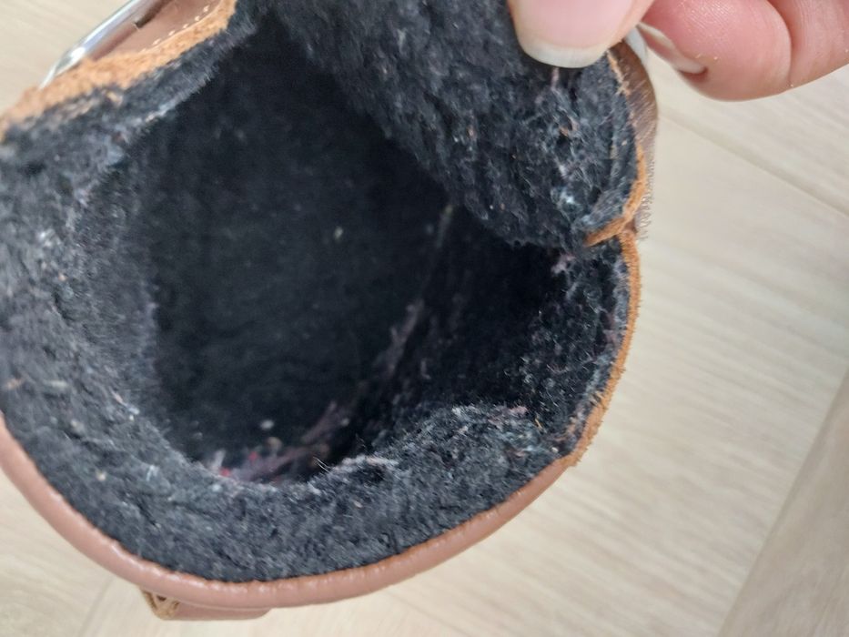 Pantofi/ghete/ghetute piele/ barefoot nr 23/primii pasi copil/bebe