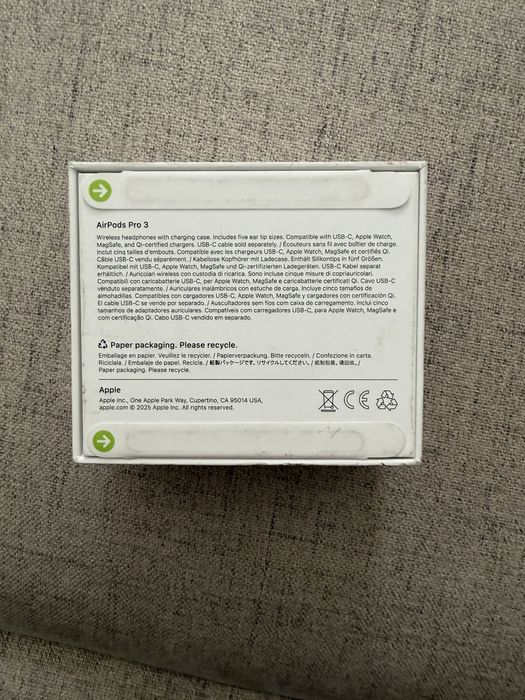 Airpods Pro 3, noi, sigilate, originale, garantie 1 an.