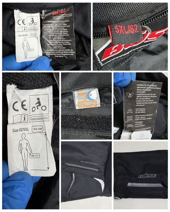 Pantaloni motocicletă touring BUSE MURANO III cu protecții, nr.5XL, 62