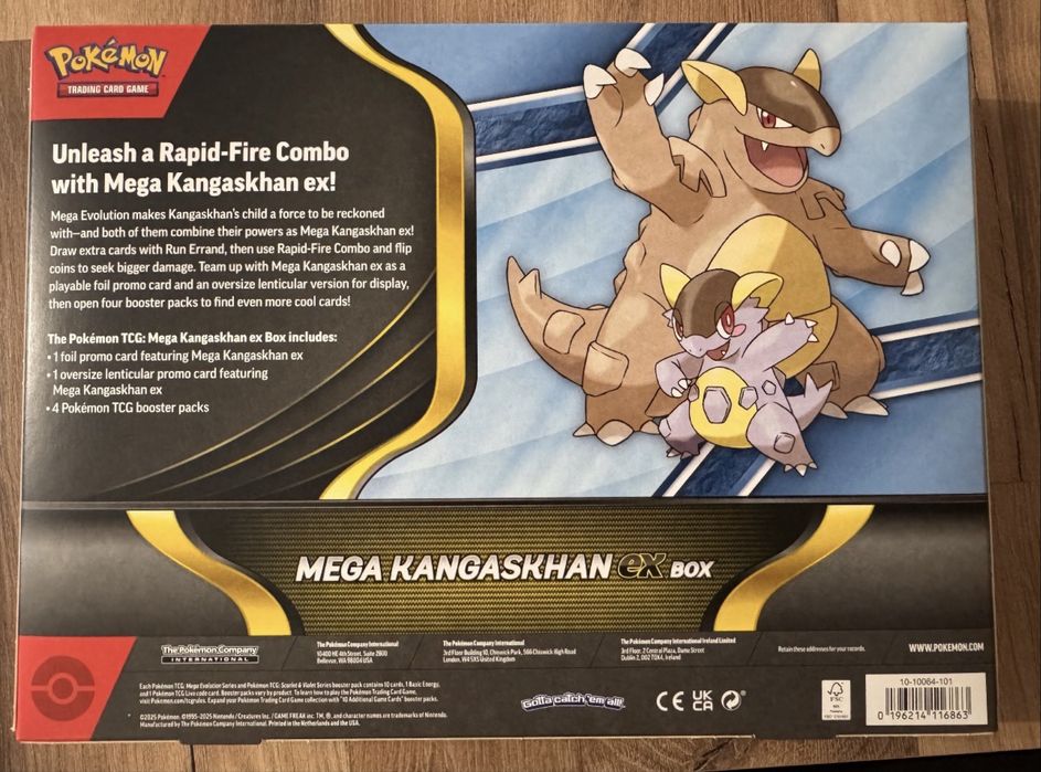 Pokemon TCG Mega Evolution Mega Kangaskhan EX box