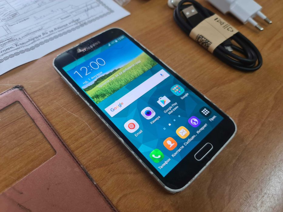 Samsung Galaxy S5 Пълен комплект Спукано стъкло