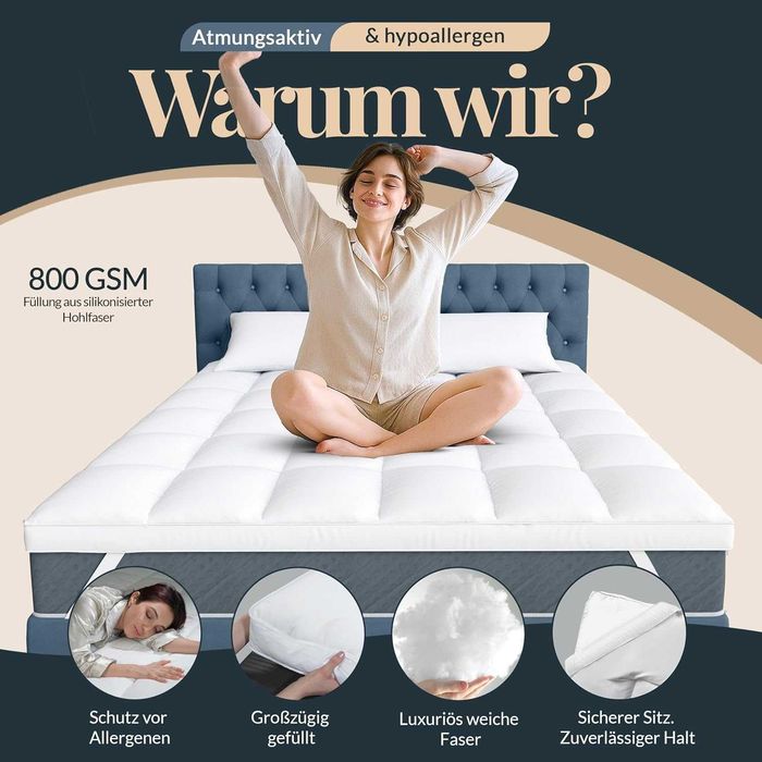 Topper Saltea 180x200- Produs provenit din retur -Amazon