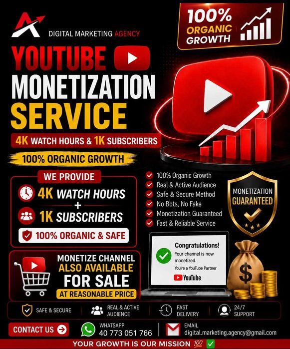 Monetizare YouTube Completa (7-10 zile)