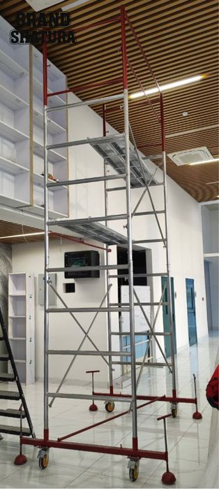 Строительные леса на колесах с поддонами (вышки-туры) легкие, Китай