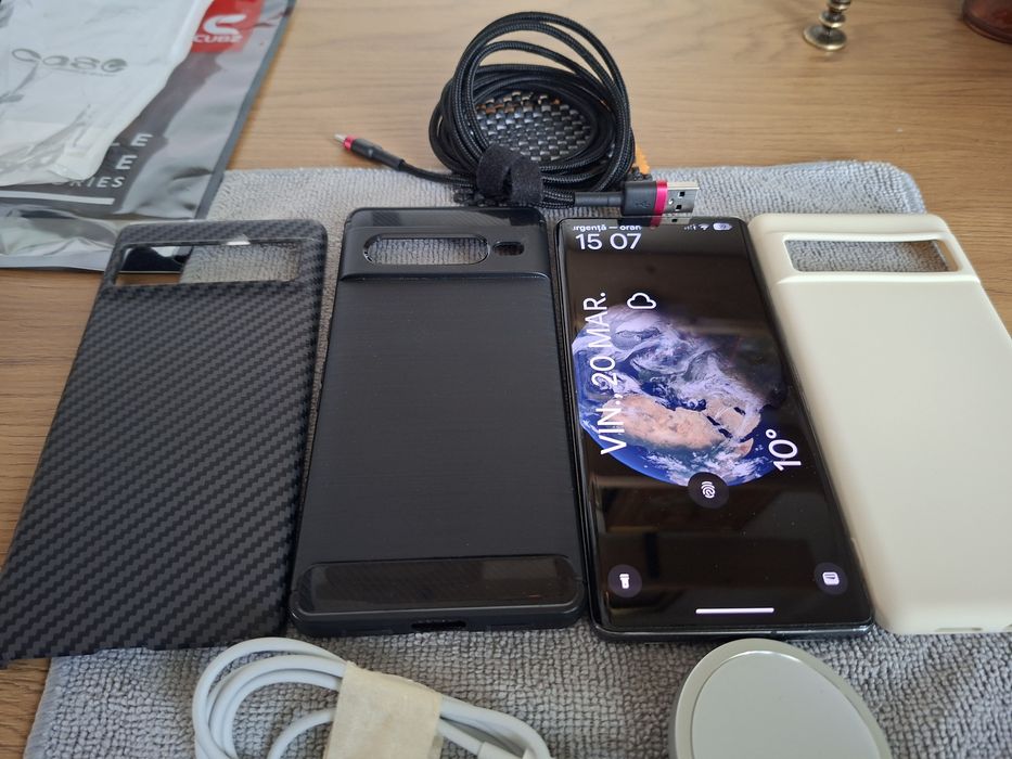 Google Pixel 7 Pro – 12 GB RAM / 128 GB stocare + Pachet Accesorii
