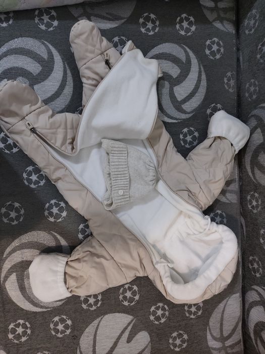Детский комбинезон для малышей на выписку с коконом.