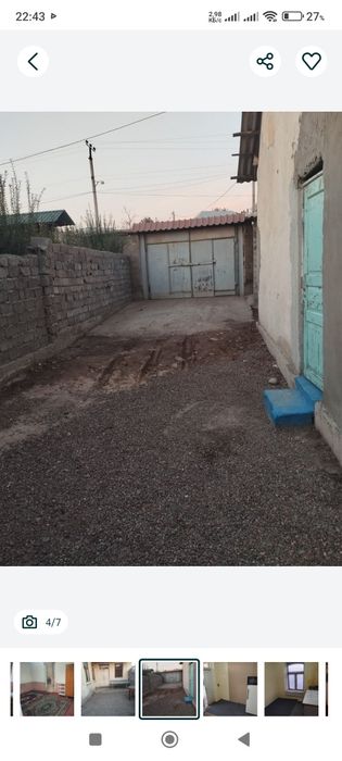 Ижарага оддий шароитда алохида ховли узок муддатга 200