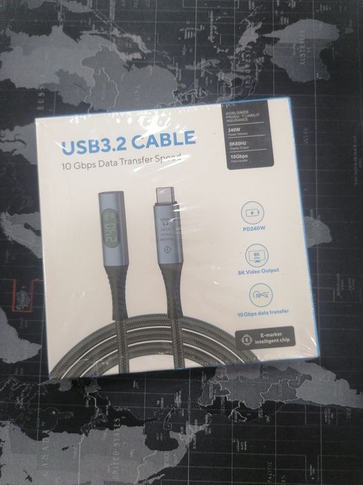 Type-C удлинитель с дисплеем