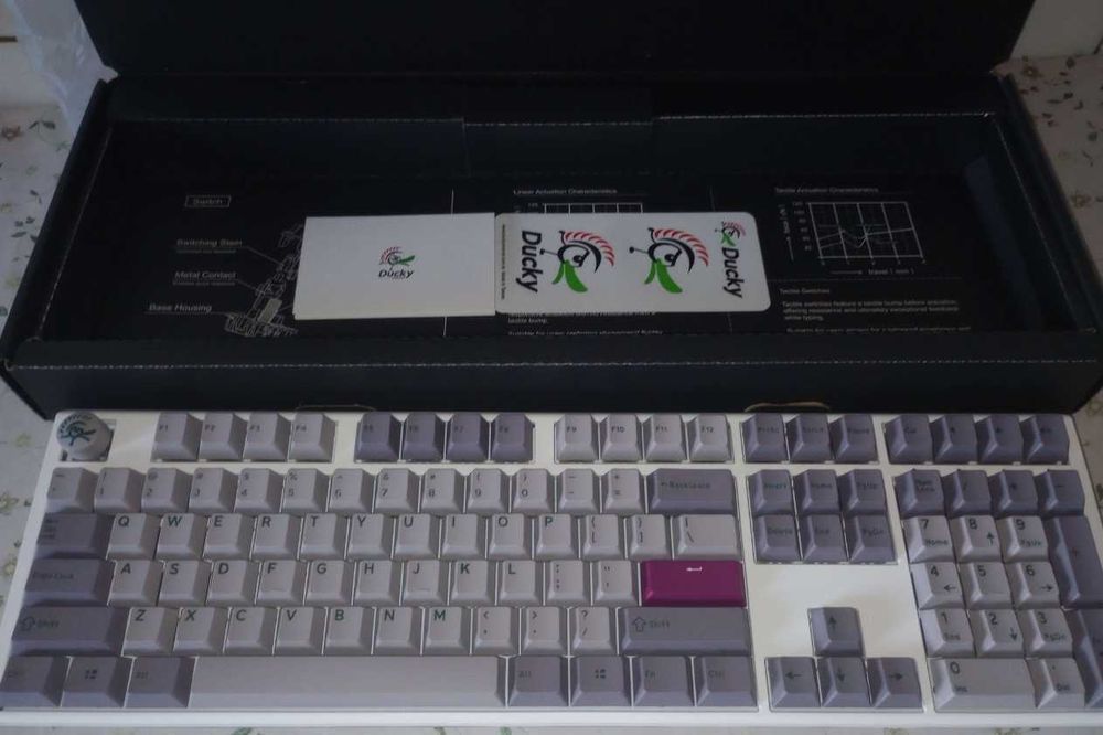 Tastatura Gaming Mecanica RGB Ducky One 3 Mist Grey Noua