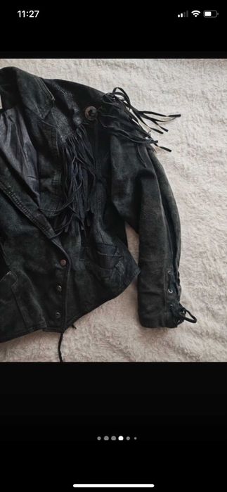 Geaca boho de piele