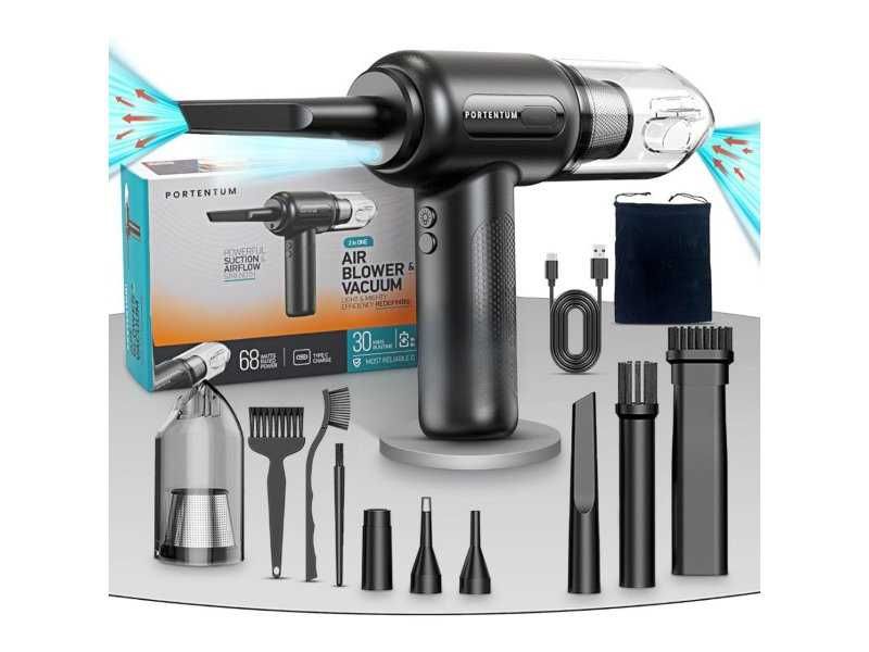 Компактна Безкабелна Прахосмукачка и Компресор 2 в 1 PORTENTUM ABV-1