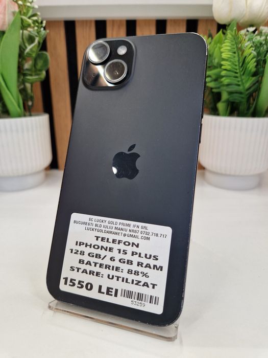 Iphone 15 Plus 128GB / 6GB RAM 88% Baterie Garantie! #53259