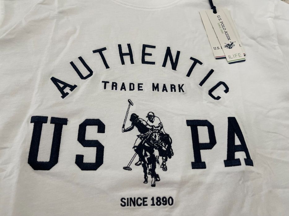 Tricou U S Polo Assn alb 2XL