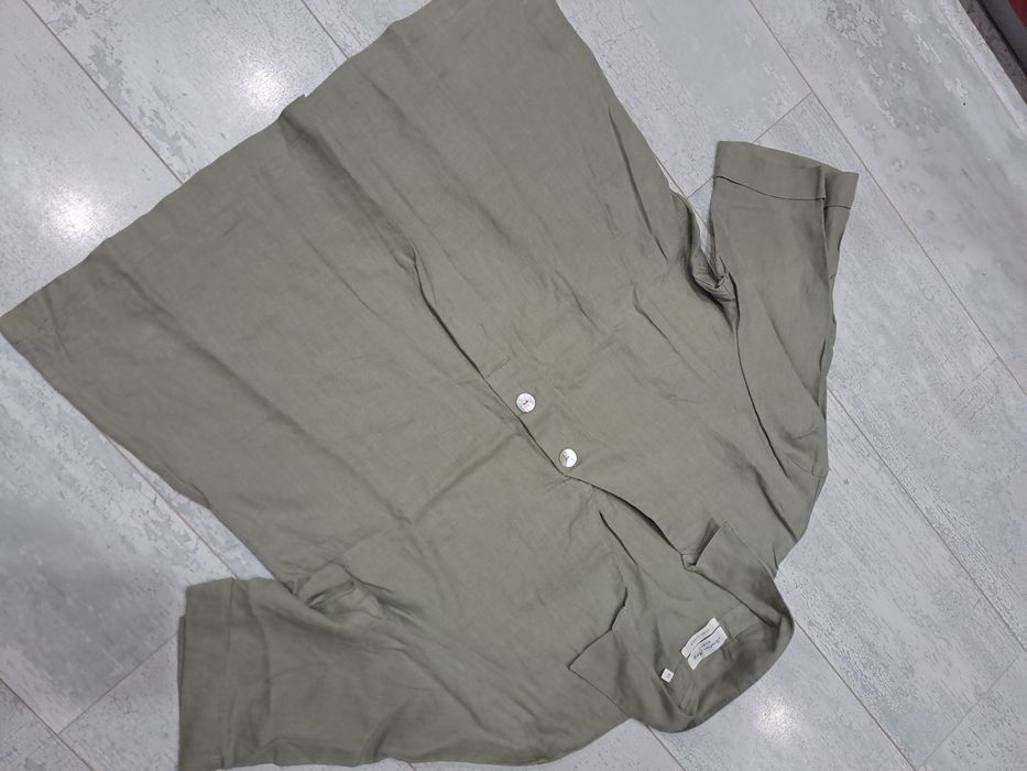 Дамаска ленена риза състояние седефени копчета  CHRISTIAN BERG