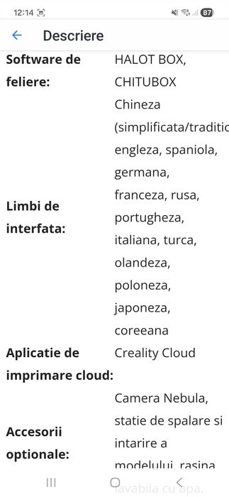 Imprimanta 3D Creality Halot R6
Creality Halot R6 este o imprimanta 3D compacta cu rasina