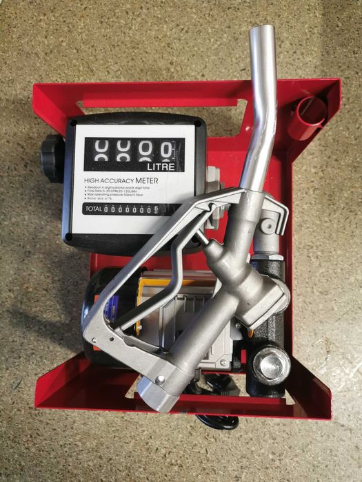 Помпа за източване на  дизел нафта масло-колонка+брояч+пистолет+маркуч