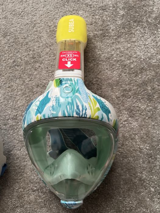 Mască snorkel Subea Easybreath si labe inotatoare
