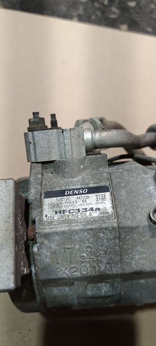 Компрессор кондиционера Тойота Лэнд Крузер Прадо. Двигатель 1GR-FE.
