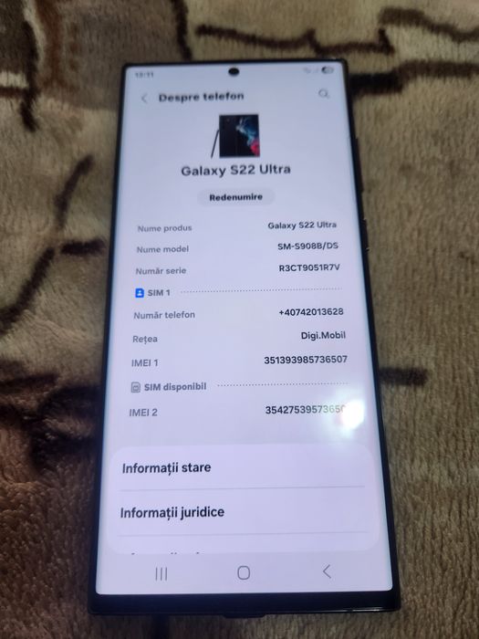 Vand urgent Samsung S22 ultra
