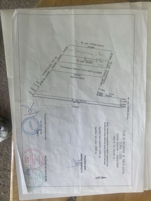 Teren Industrial /Comercial 5000m2  Branistea Galati DN25 Apa/Canalizare /Curent  Medie Tensiune