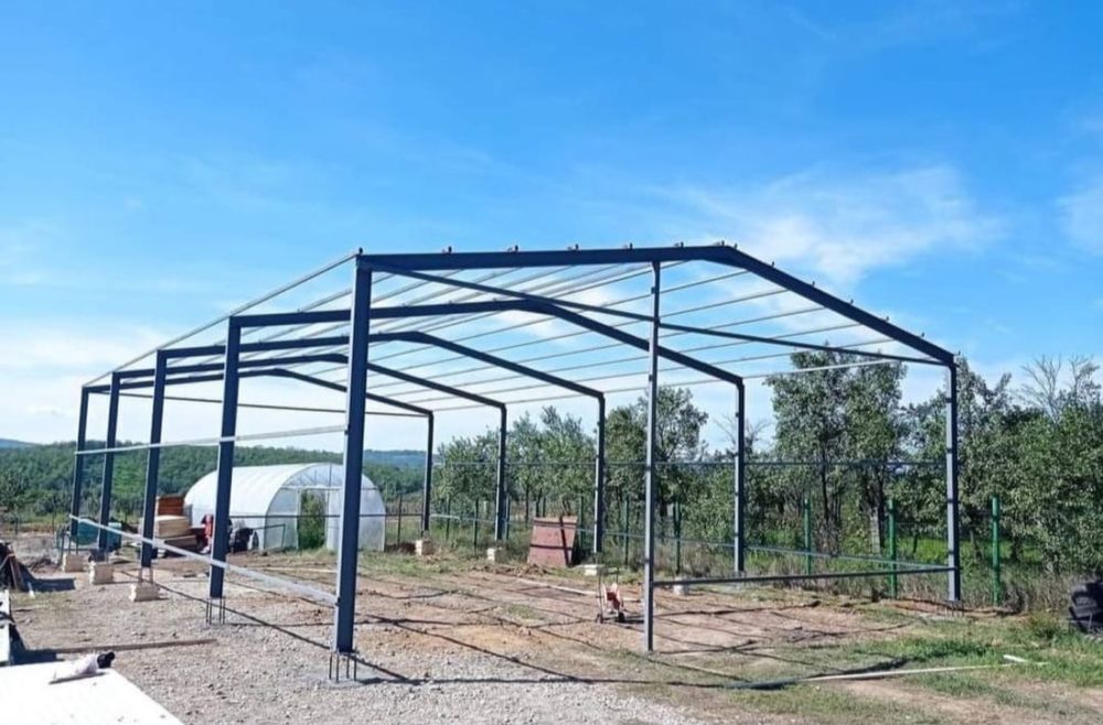 Hala metalica 15x30 x5 facem si alte inaltimi lucram fara avans